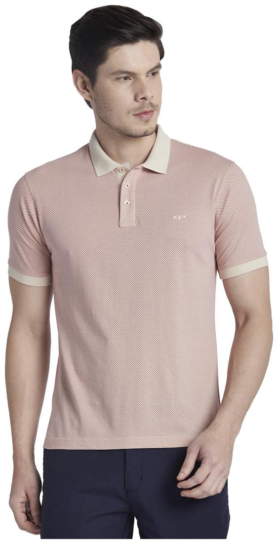 

ColorPlus Men Beige Slim fit Cotton Polo collar T-Shirt - Pack Of 1