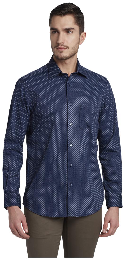 

ColorPlus Men Blue Printed Slim Fit Casual Shirt