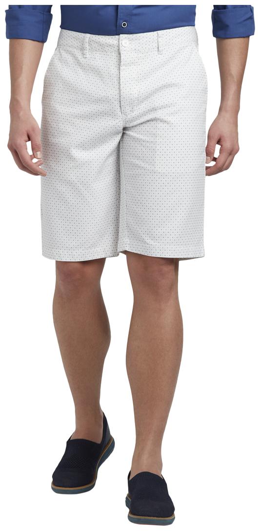 

ColorPlus Men White Regular Fit Regular Shorts