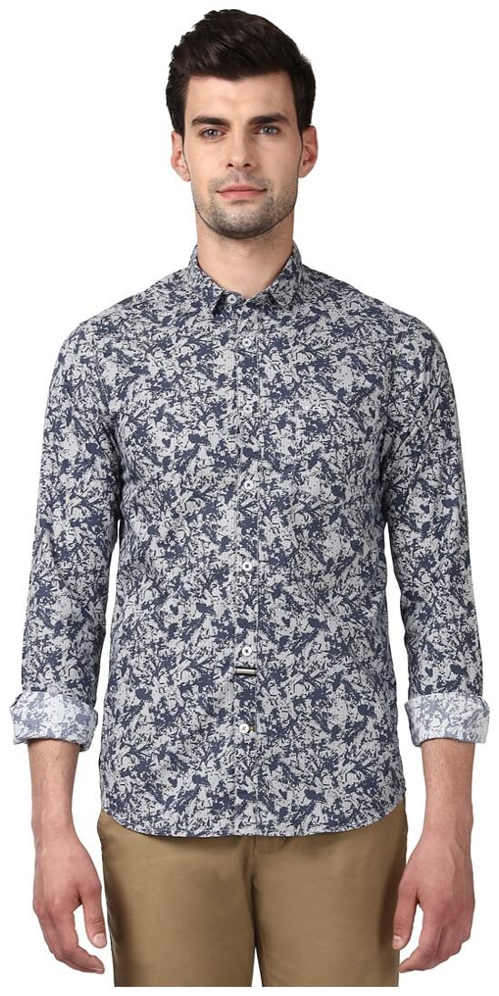 

ColorPlus Men White Floral Regular Fit Casual Shirt