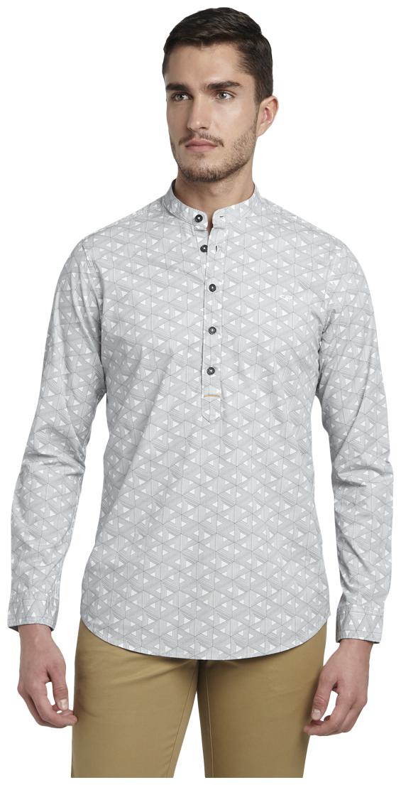 

ColorPlus Men Black Printed Regular Fit Casual Shirt