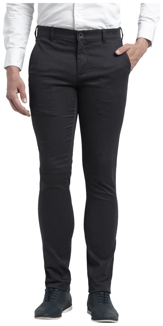 

ColorPlus Men Blue Printed Regular fit Regular trousers