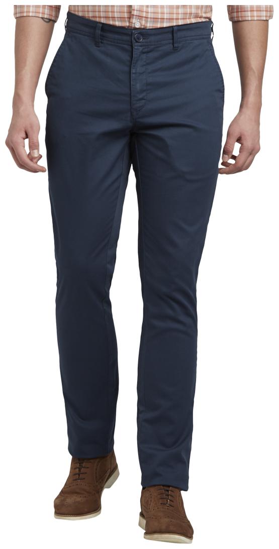 

ColorPlus Men Blue Solid Regular fit Regular trousers