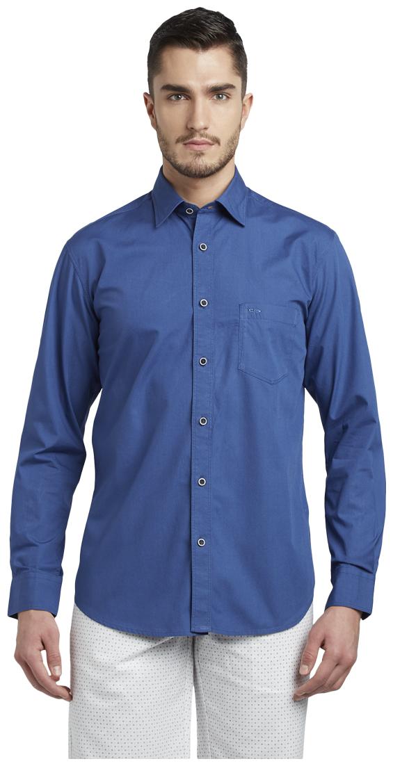 

ColorPlus Men Blue Solid Slim Fit Casual Shirt