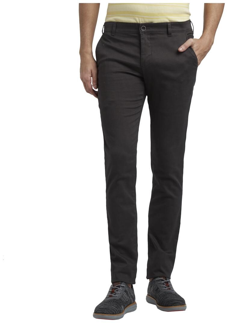 

ColorPlus Men Green Solid Regular fit Regular trousers