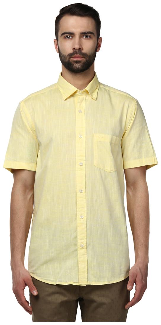 

ColorPlus Men Yellow Solid Regular Fit Casual Shirt