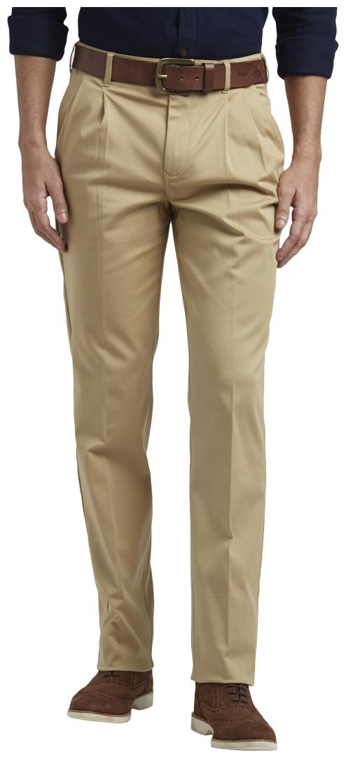

ColorPlus Men Brown Solid Regular fit Regular trousers