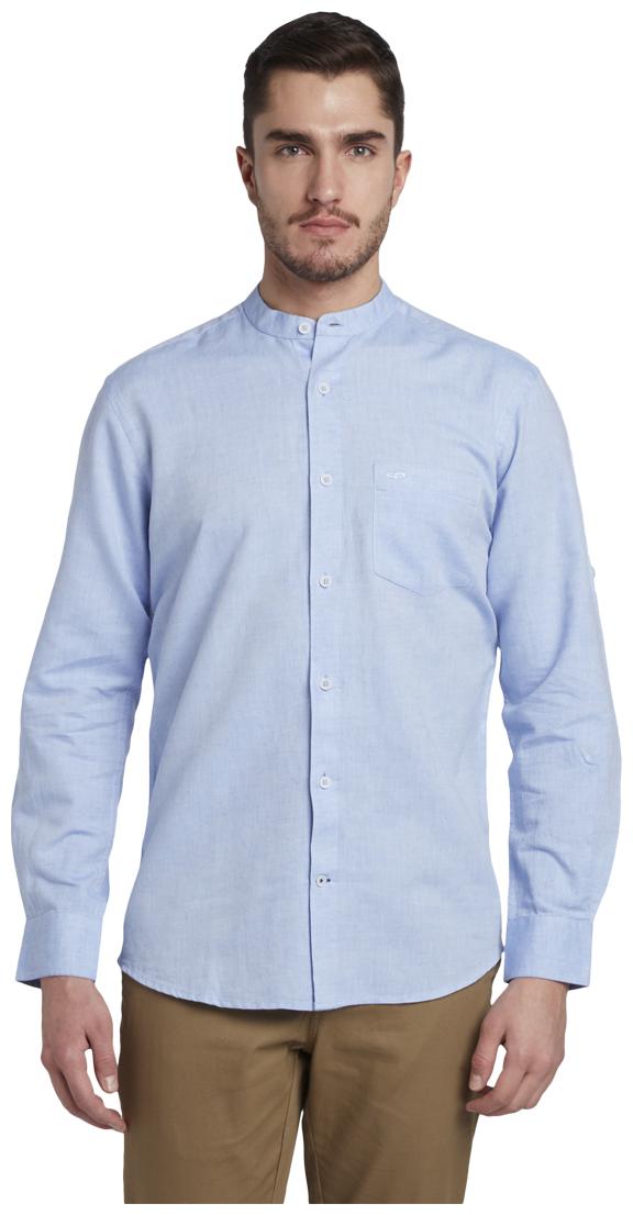 

ColorPlus Men Blue Solid Slim Fit Casual Shirt