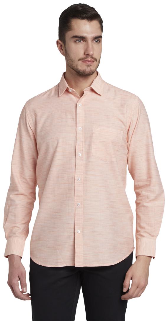 

ColorPlus Men Pink Solid Slim Fit Casual Shirt