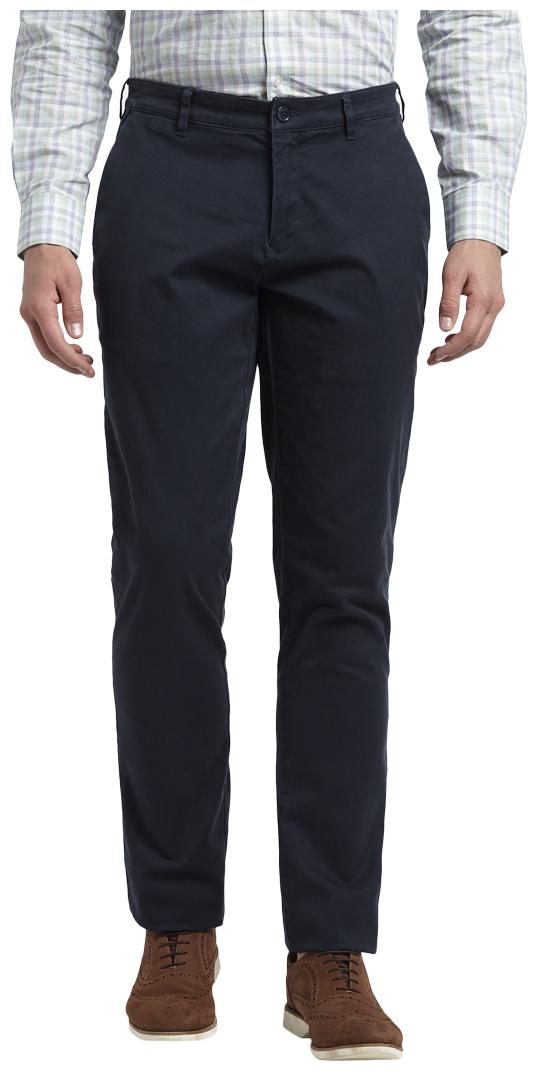 

ColorPlus Men Blue Solid Regular fit Regular trousers
