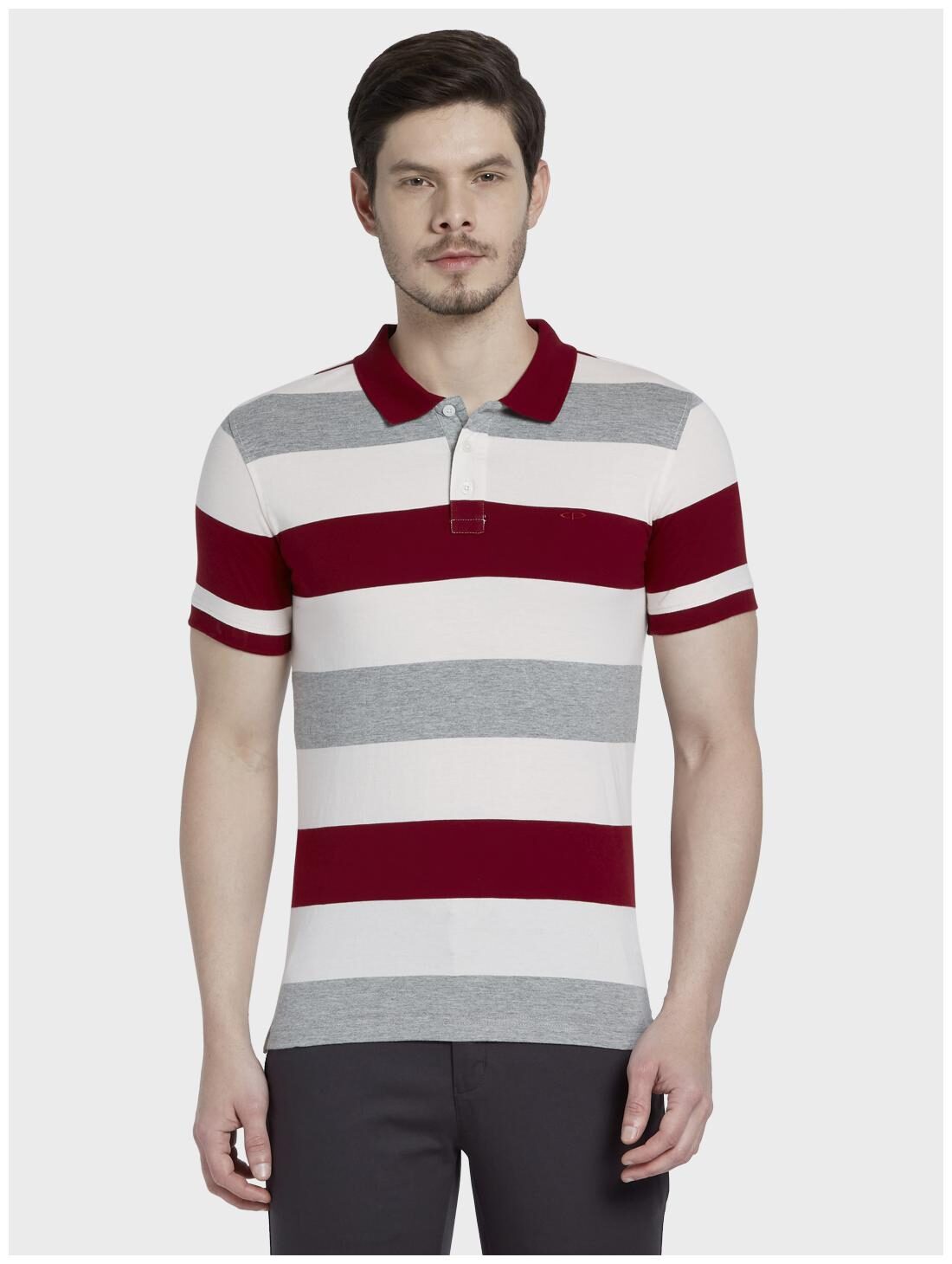 

ColorPlus Men Multi Slim fit Cotton Polo collar T-Shirt - Pack Of 1