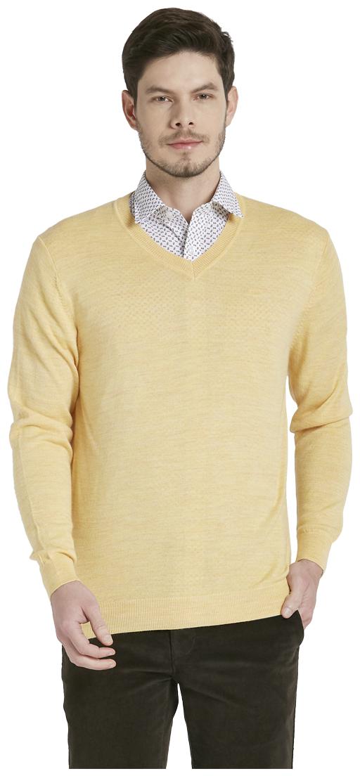 

ColorPlus Wool Blend Men Yellow Longline Sweater