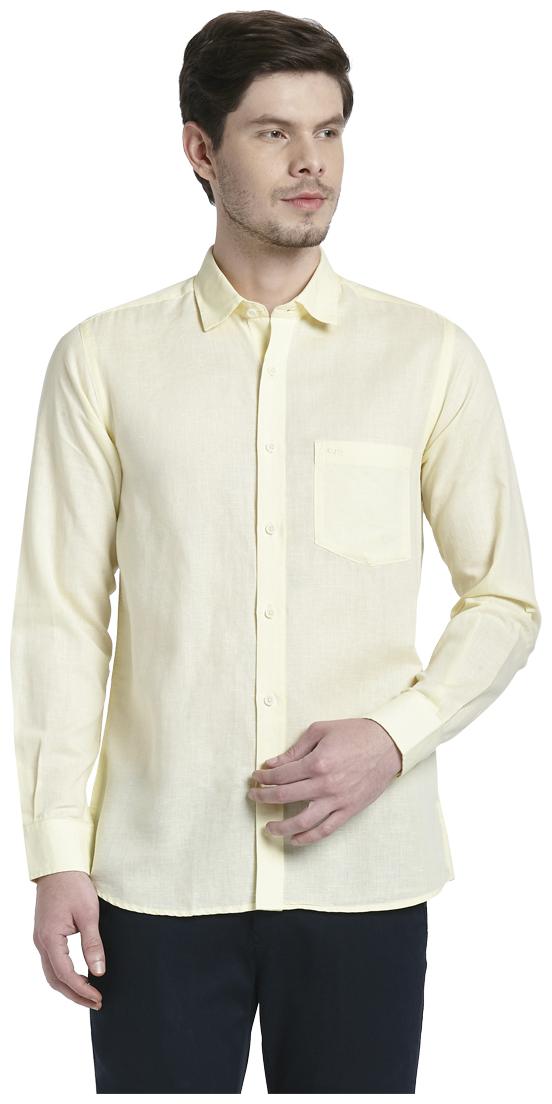 

ColorPlus Men Yellow Solid Regular Fit Casual Shirt