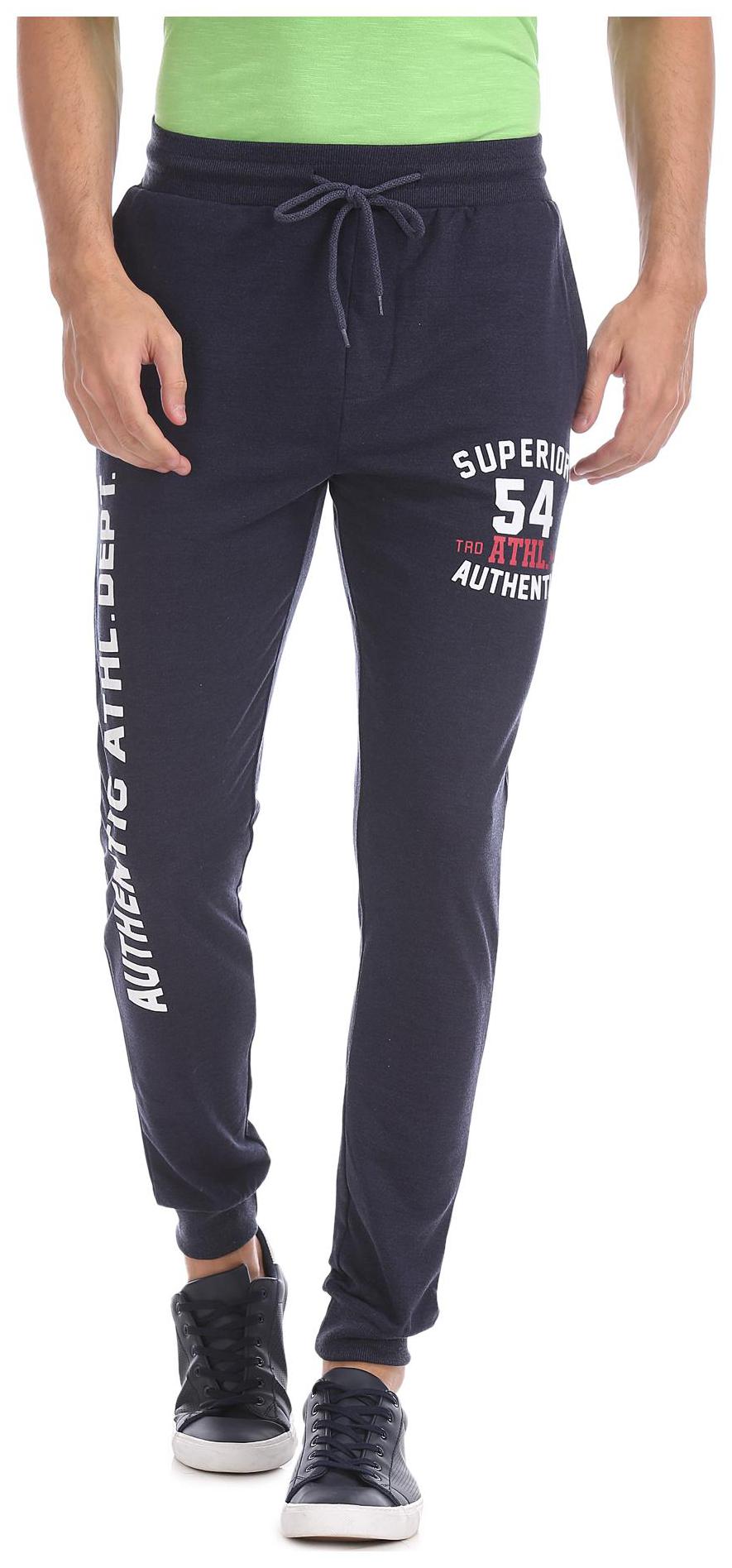 

Colt Drawstring Waist Printed Joggers Blue