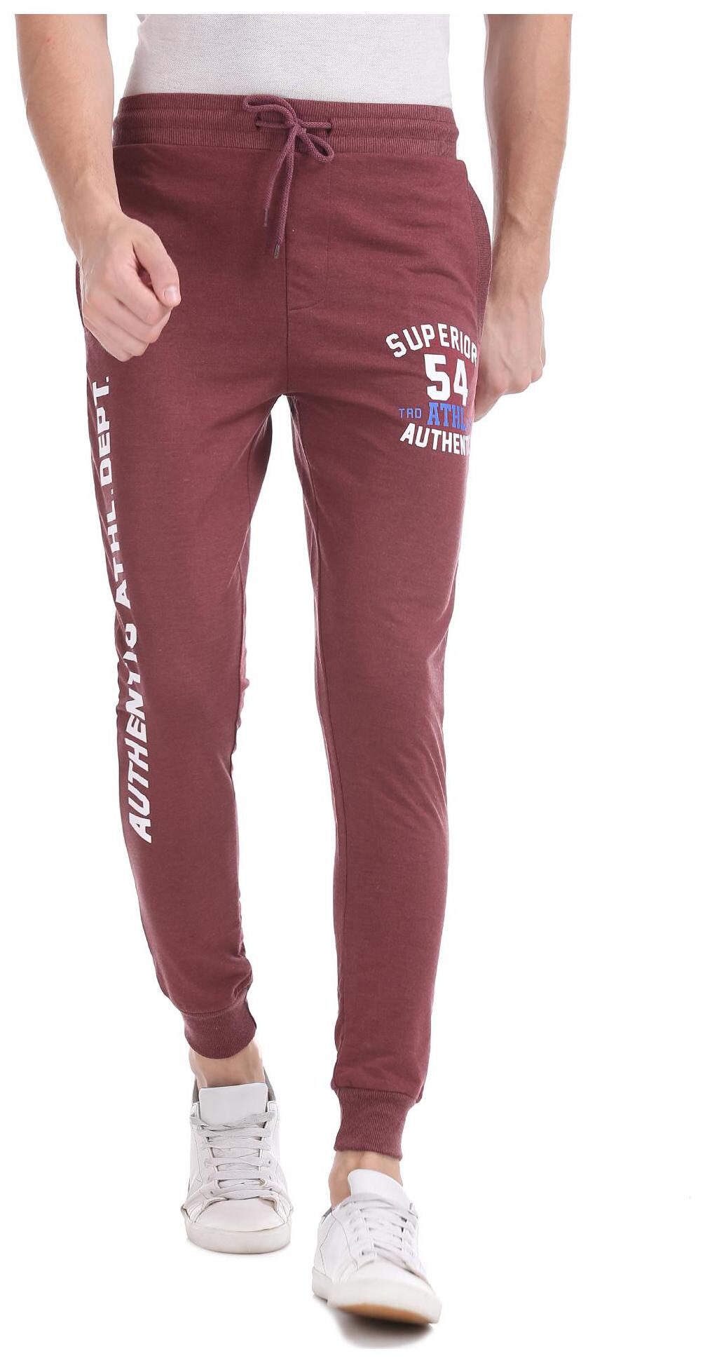 

Colt Elasticized Waist Printed Joggers Red