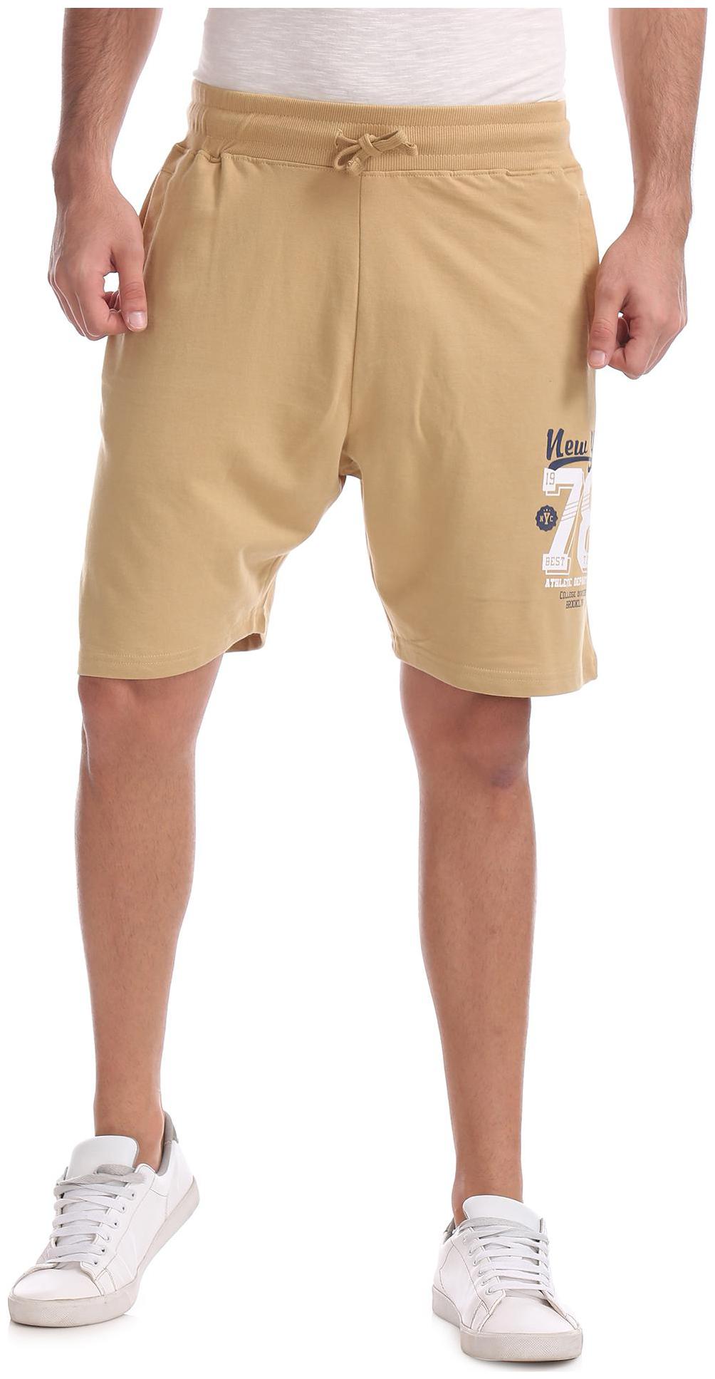 

Colt Men Beige Regular Fit Regular Shorts