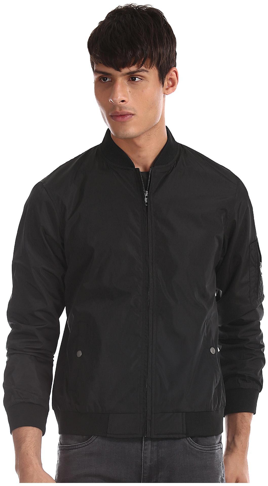 

Colt Men Black Solid Bomber jacket