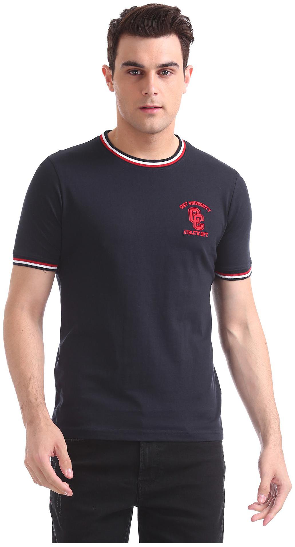 

Colt Men Black Regular fit Cotton Round neck T-Shirt - Pack Of 1