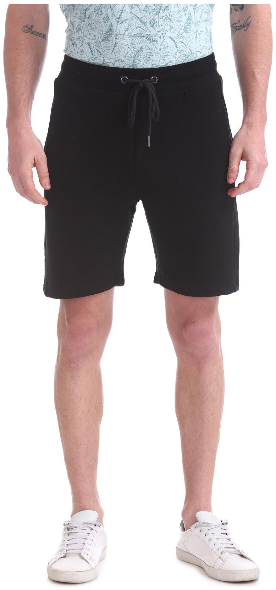 

Colt Men Black Slim Fit Regular Shorts