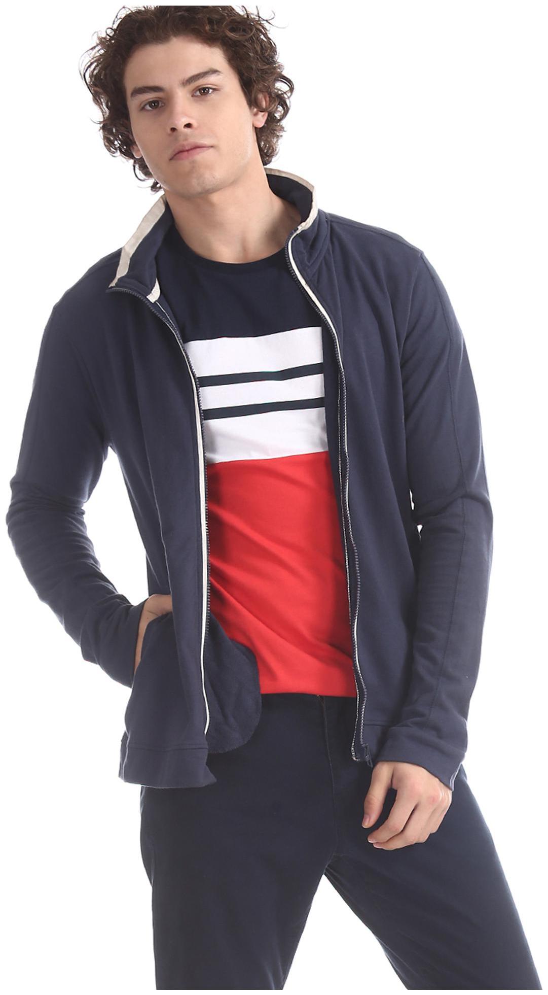 

Colt Men Blue High neck Sweatshirt