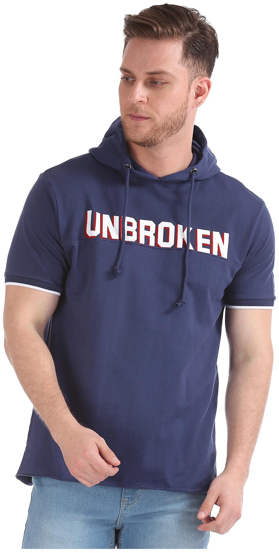 

Colt Men Blue Regular fit Cotton Hood T-Shirt - Pack Of 1