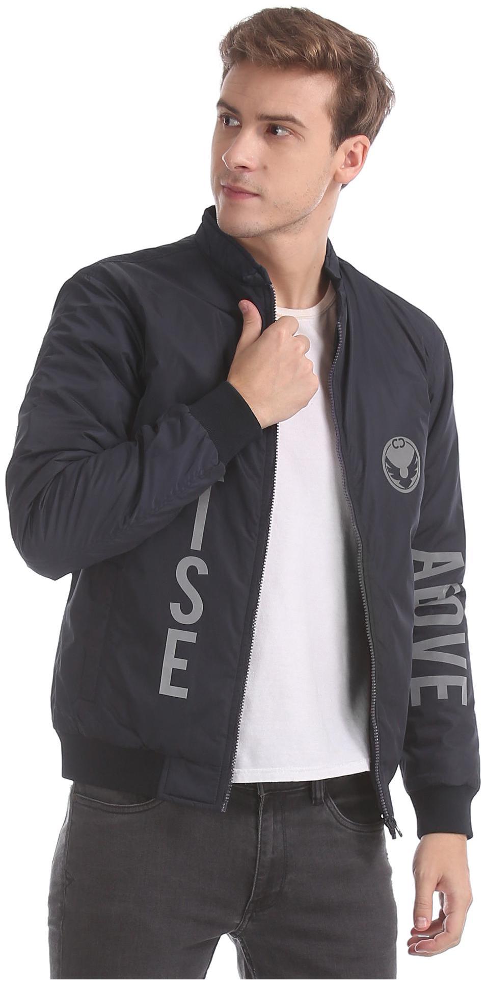 

Colt Men Blue Printed Bomber jacket