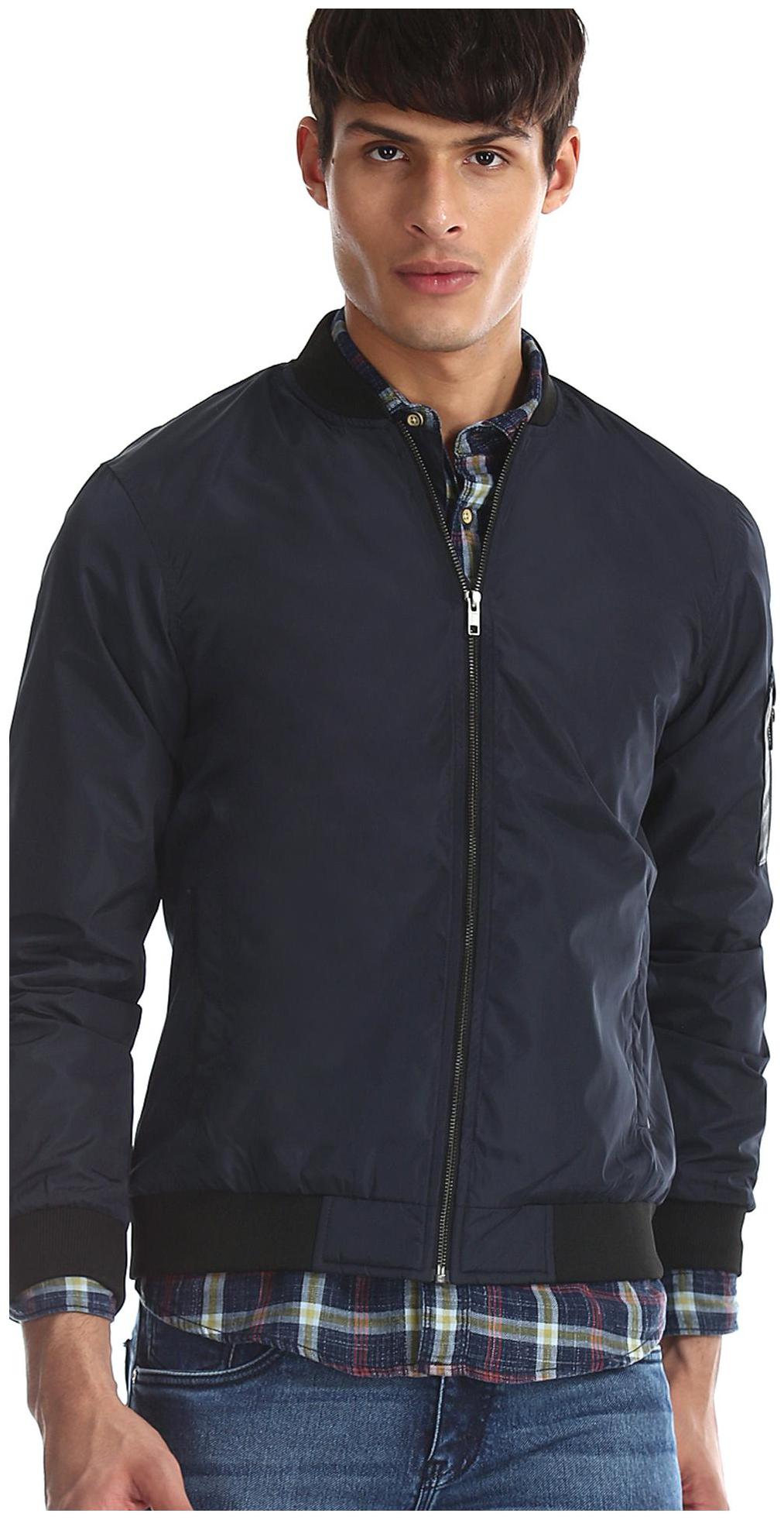 

Colt Men Blue Solid Bomber jacket