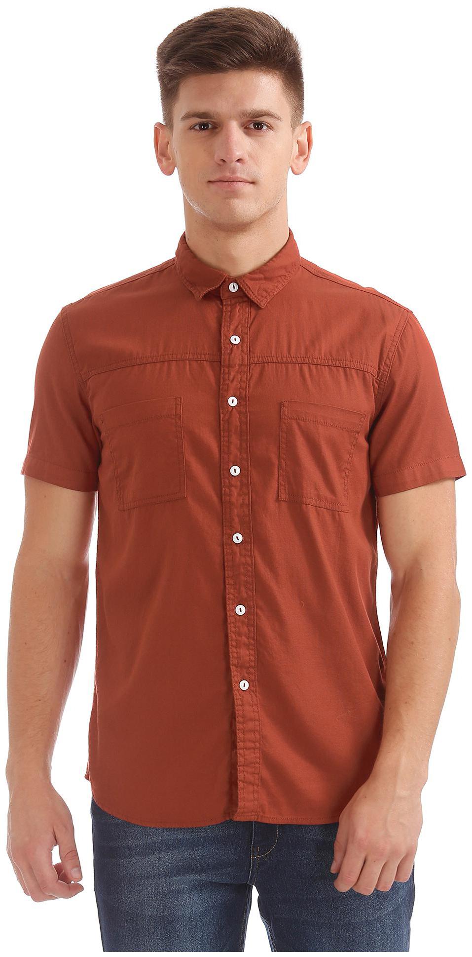 

Colt Men Brown Printed Regular Fit Casual Shirt