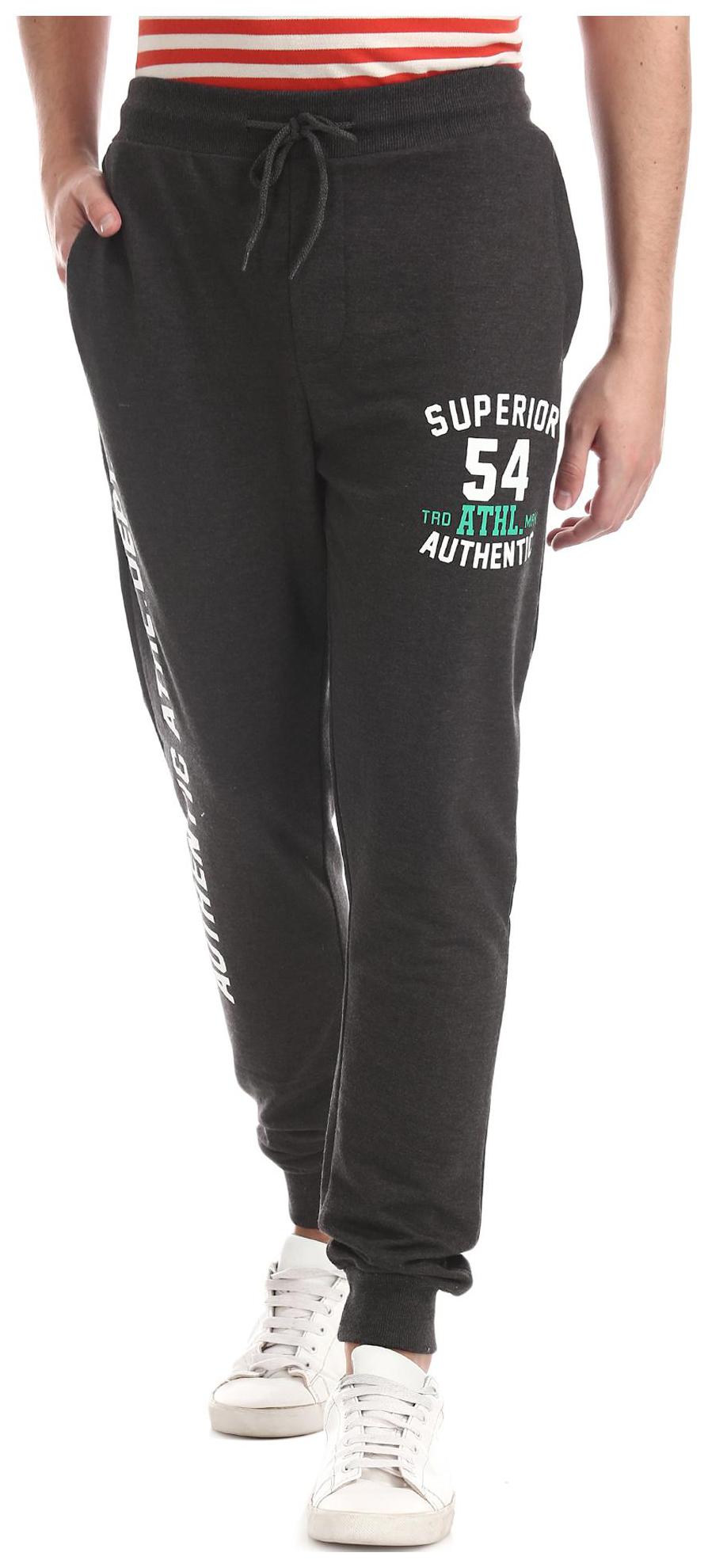 

Colt Men Cotton Slim Fit Grey Joggers