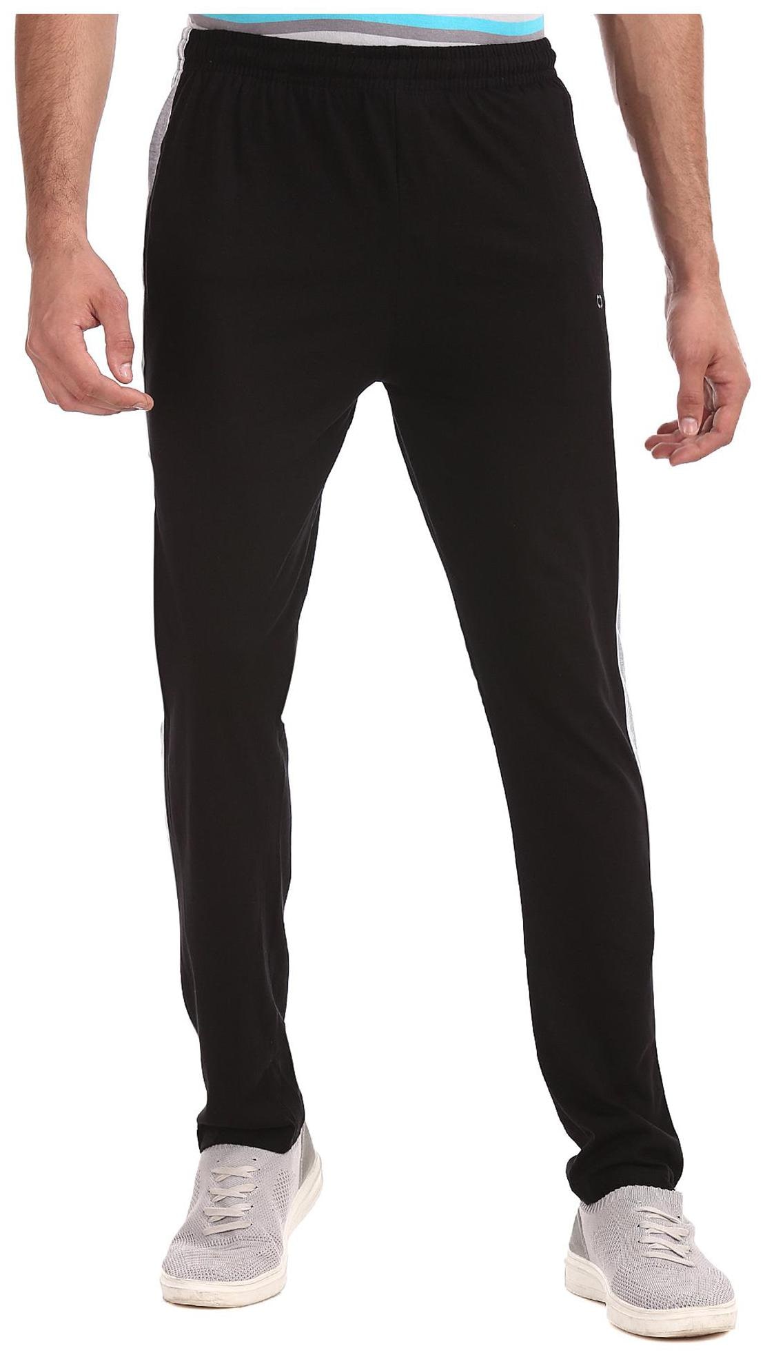 

Colt Men Cotton Regular Fit Black Track Pants