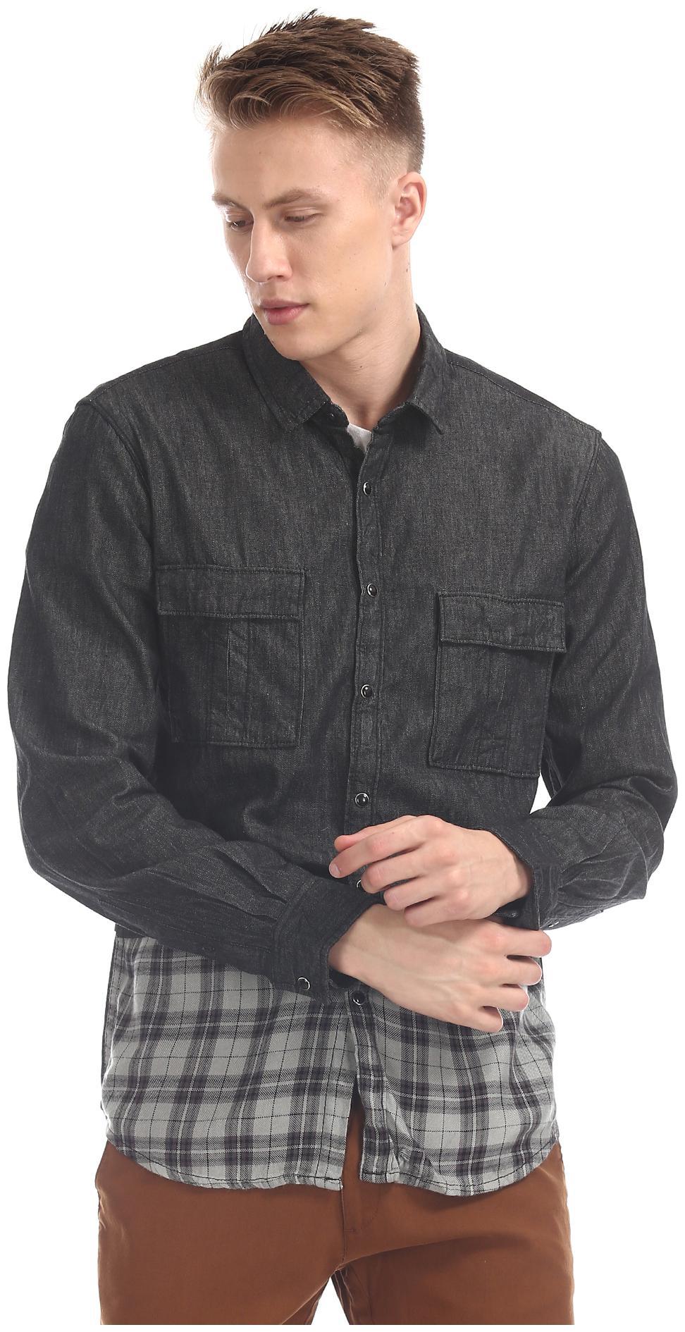

Colt Men Grey Solid Regular Fit Casual Shirt