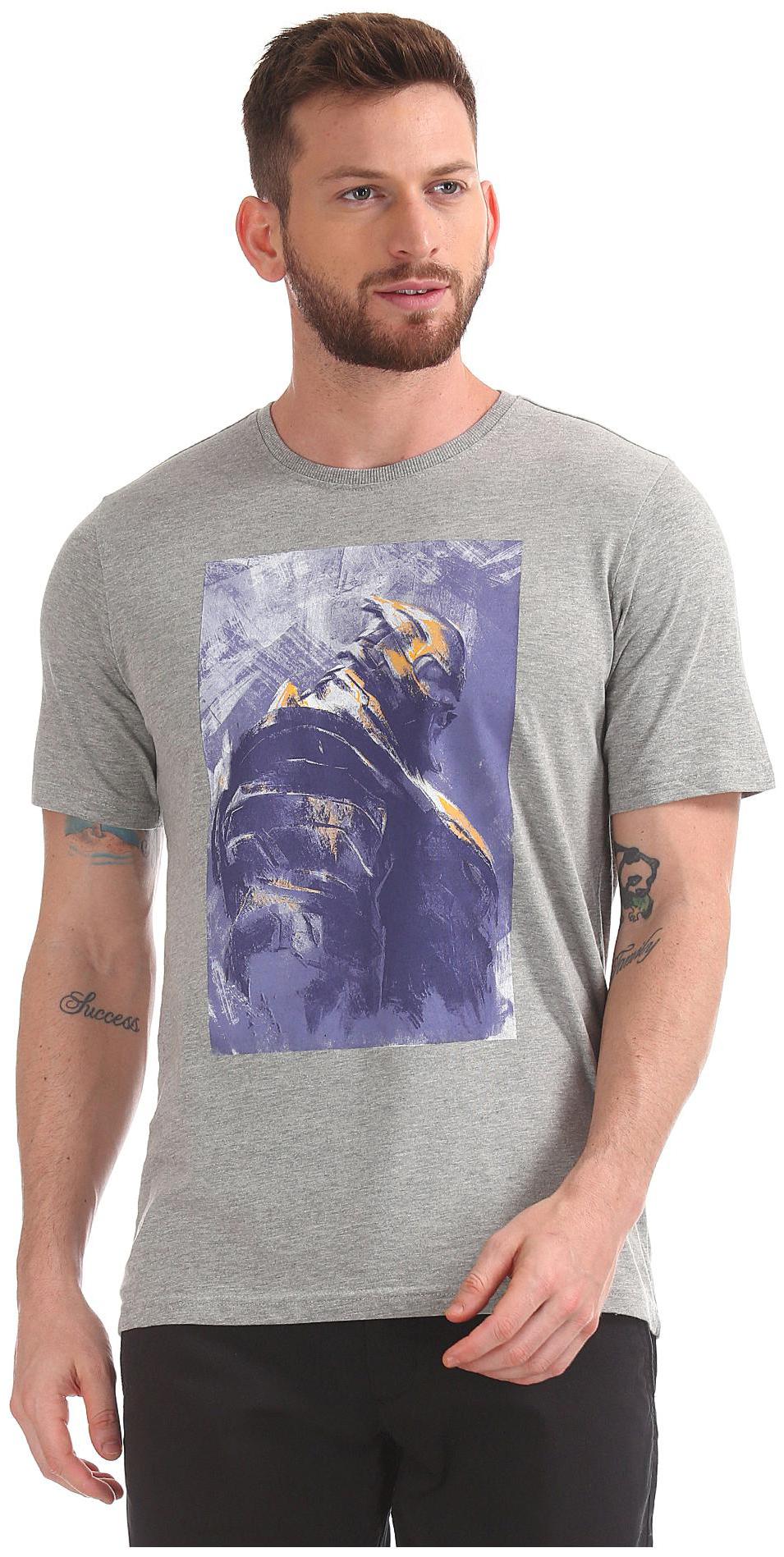 

Colt Men Grey Regular fit Cotton Round neck T-Shirt - Pack Of 1