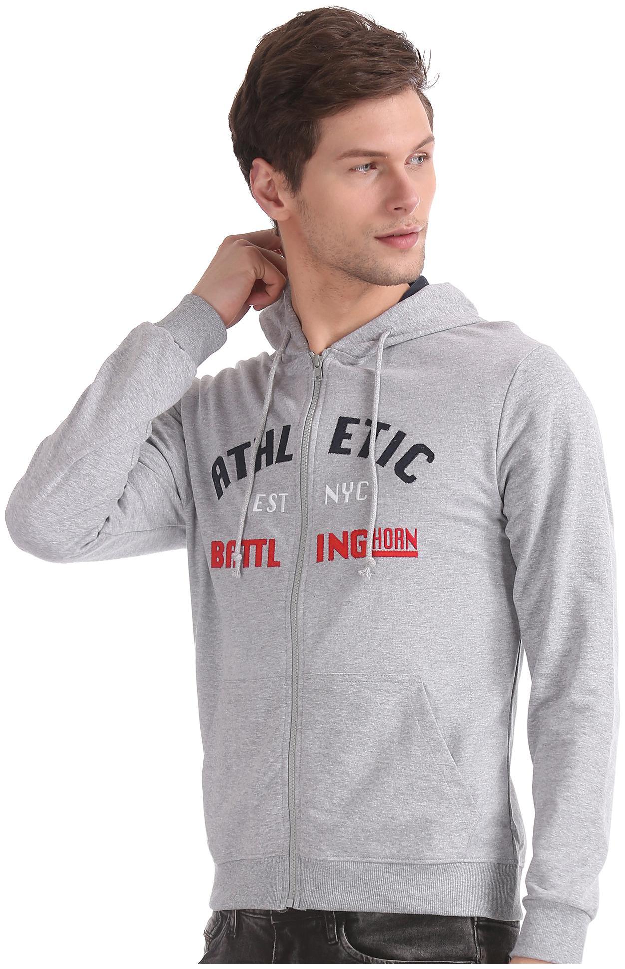 

Colt Men Grey Hooded Sweatshirt
