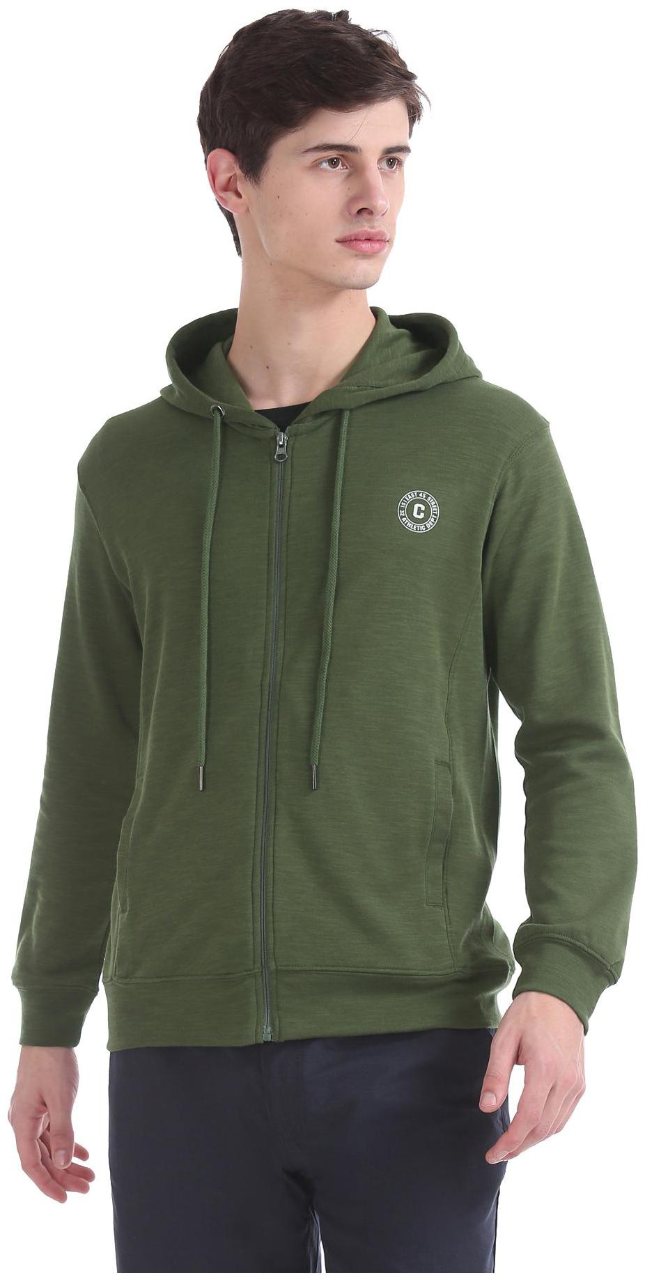 

Colt Men Green Hooded Sweatshirt