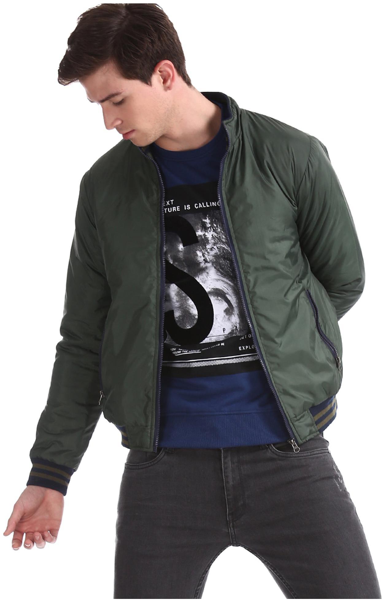 

Colt Men Green Solid Bomber jacket