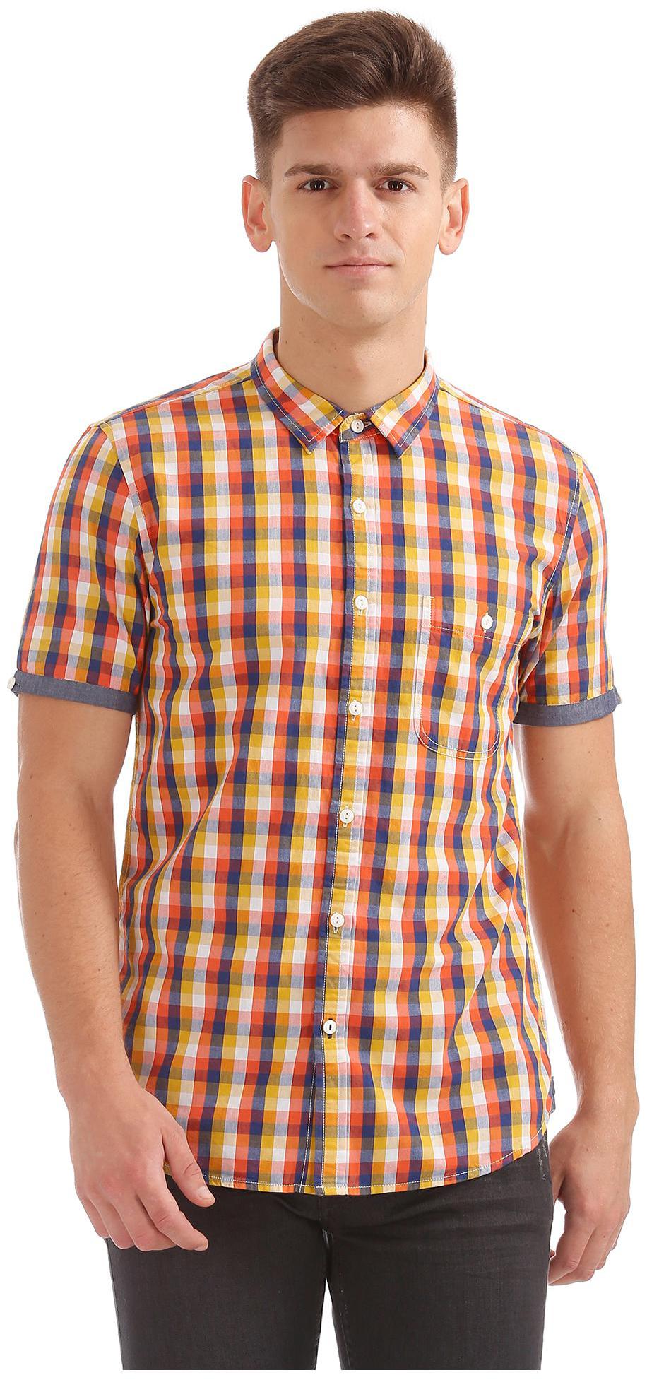 

Colt Men Multi Checked Regular Fit Casual Shirt