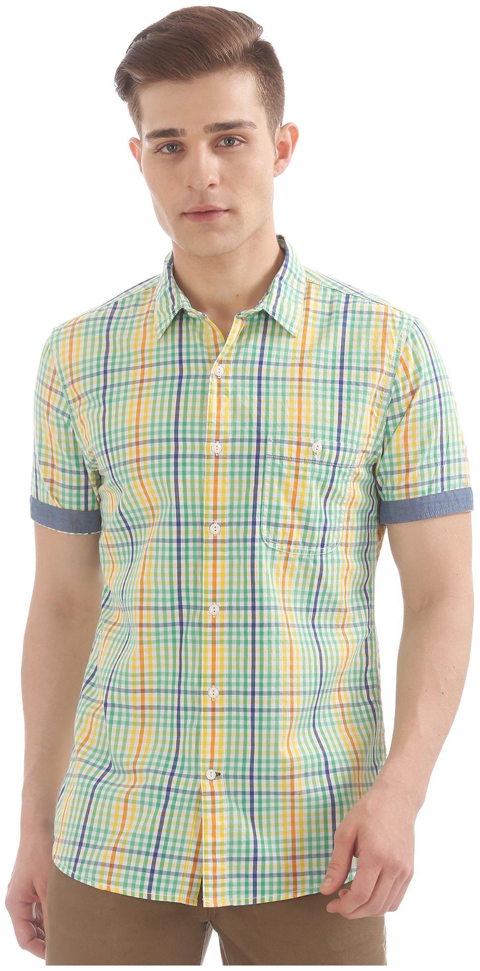 

Colt Men Multi Checked Regular Fit Casual Shirt