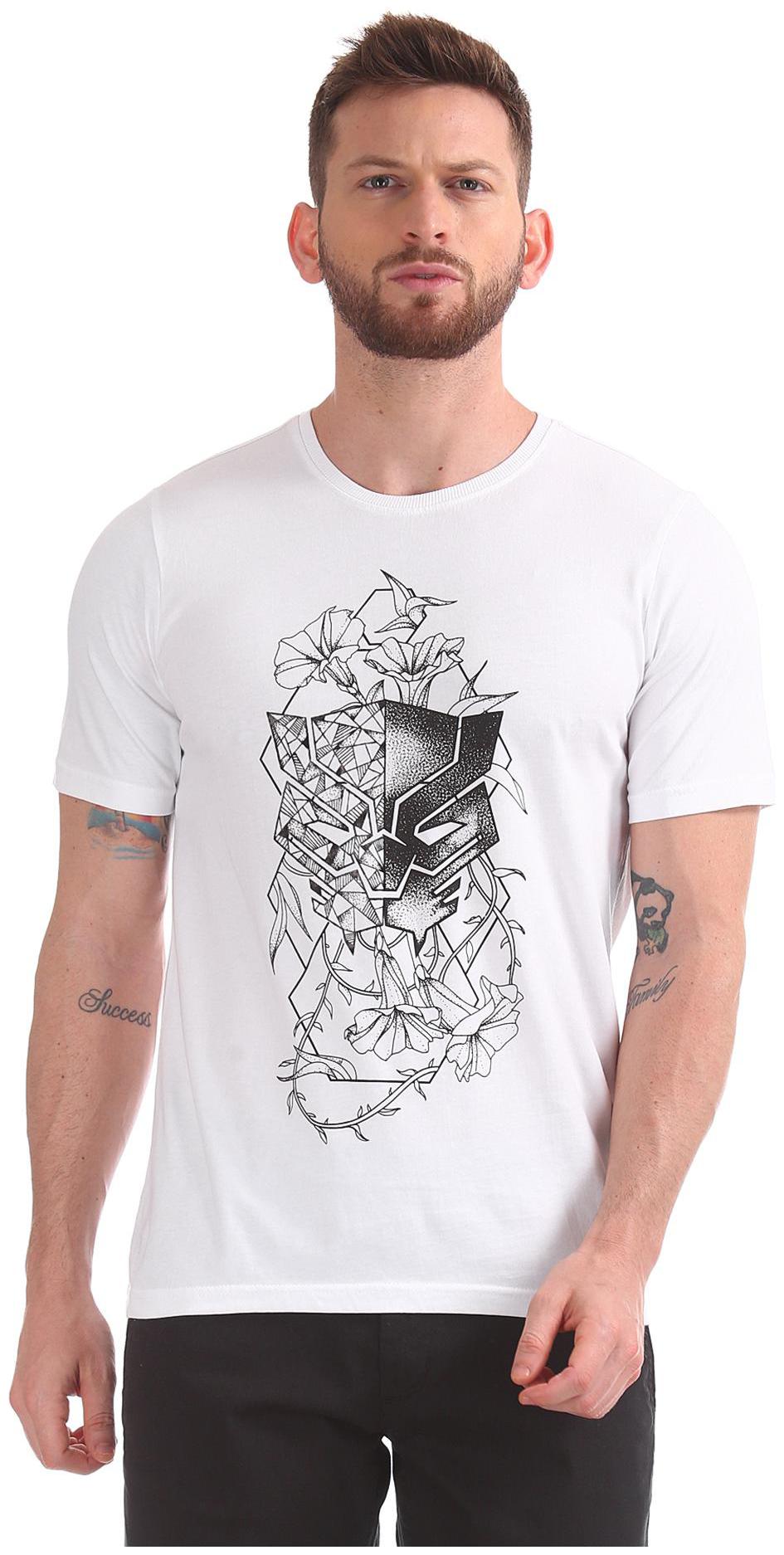

Colt Men White Regular fit Cotton Round neck T-Shirt - Pack Of 1