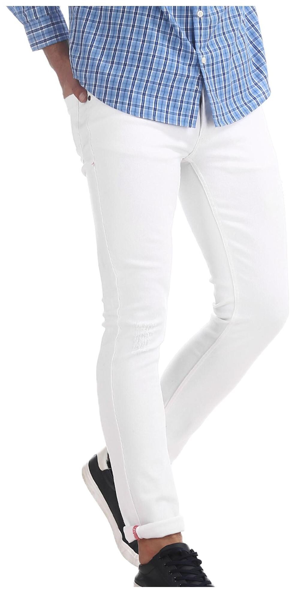 

Colt Men White Skinny Fit Jeans