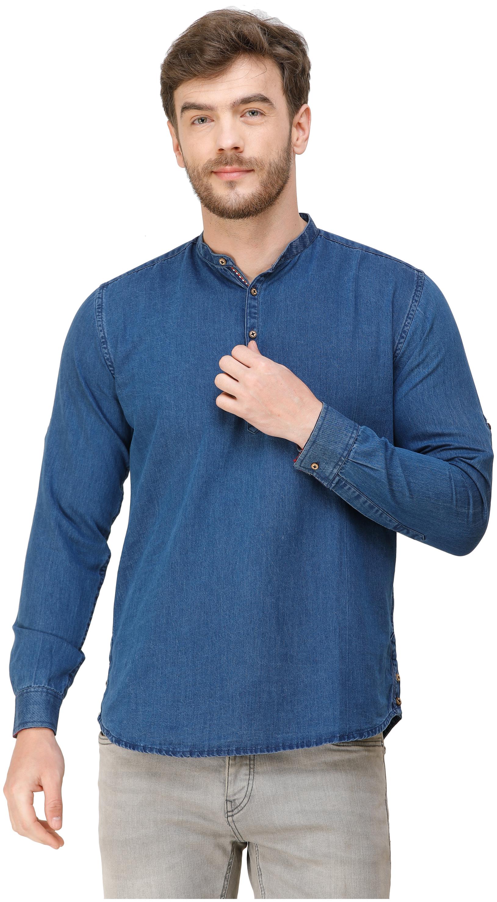 

COLVYNHARRIS JEANS Men Blue Slim Fit Kurta