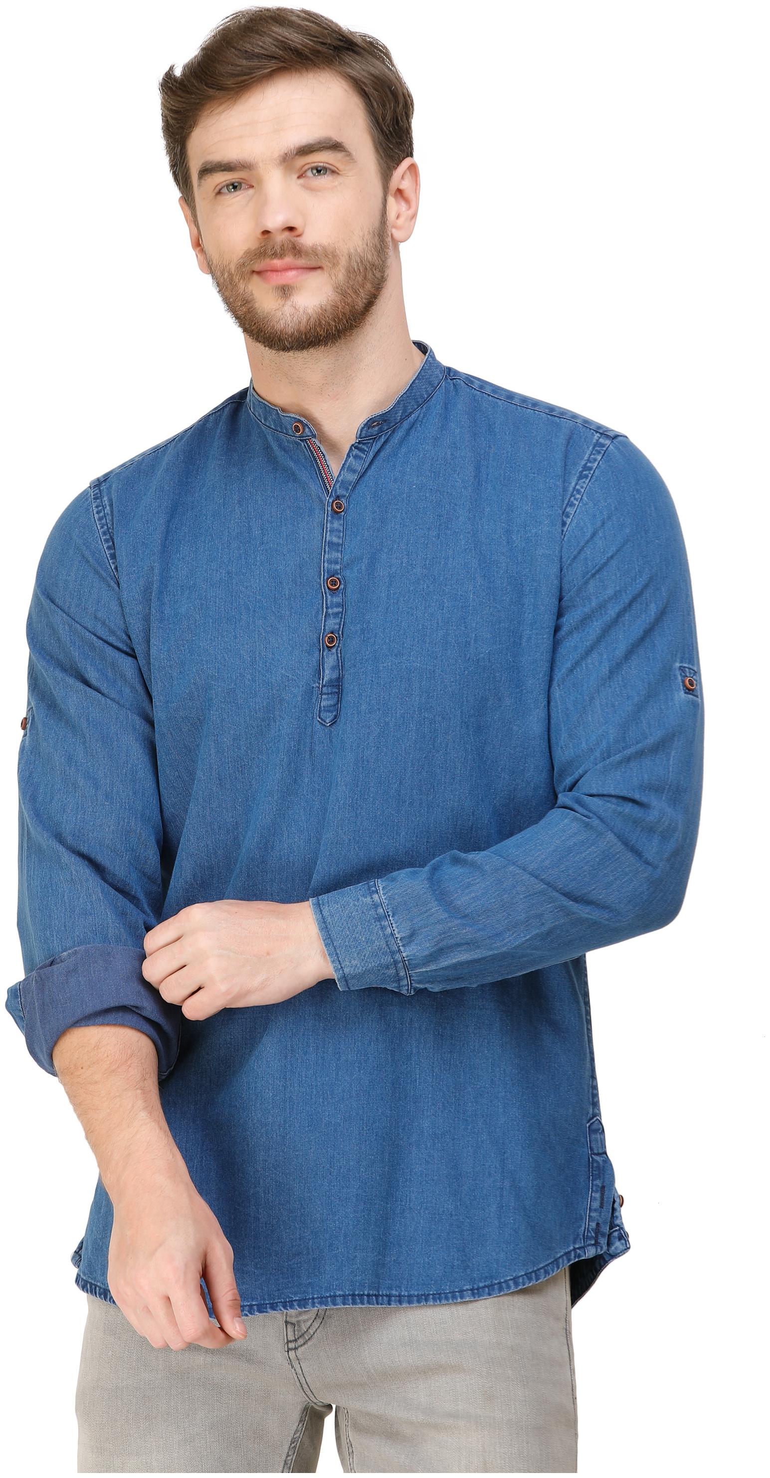 

COLVYNHARRIS JEANS Men Blue Slim Fit Kurta