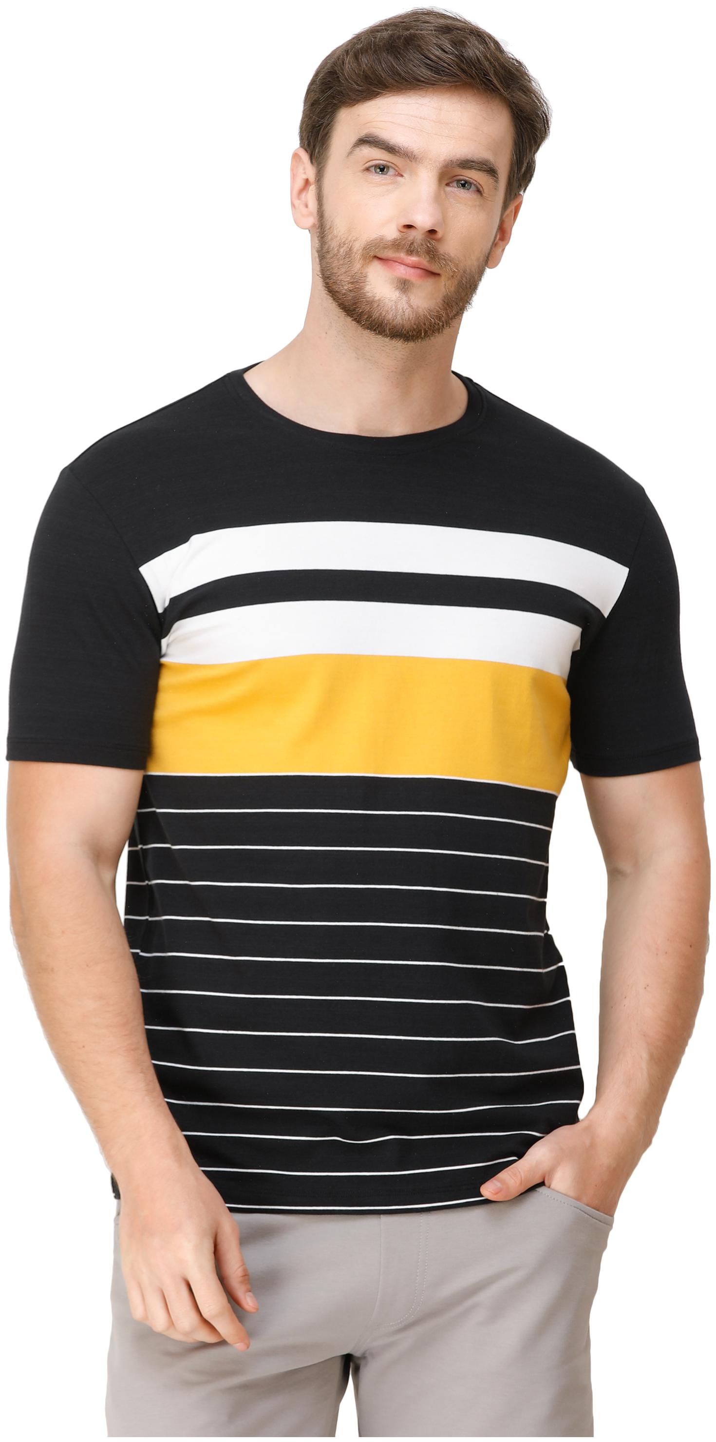

COLVYNHARRIS JEANS Men Multi Slim fit Cotton Lycra Round neck T-Shirt - Pack Of 1