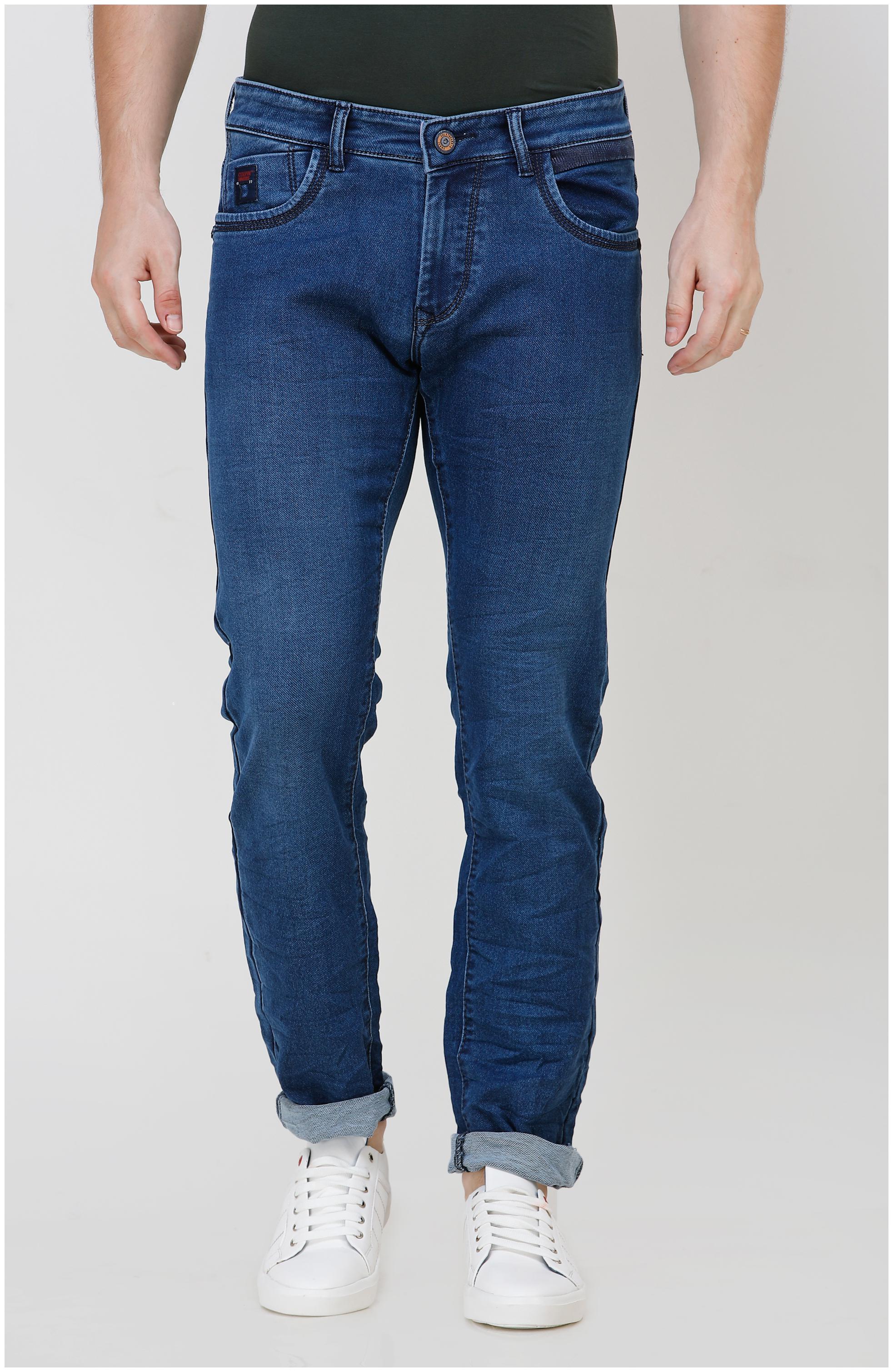 

COLVYNHARRIS JEANS Men Navy Blue Straight Fit Jeans
