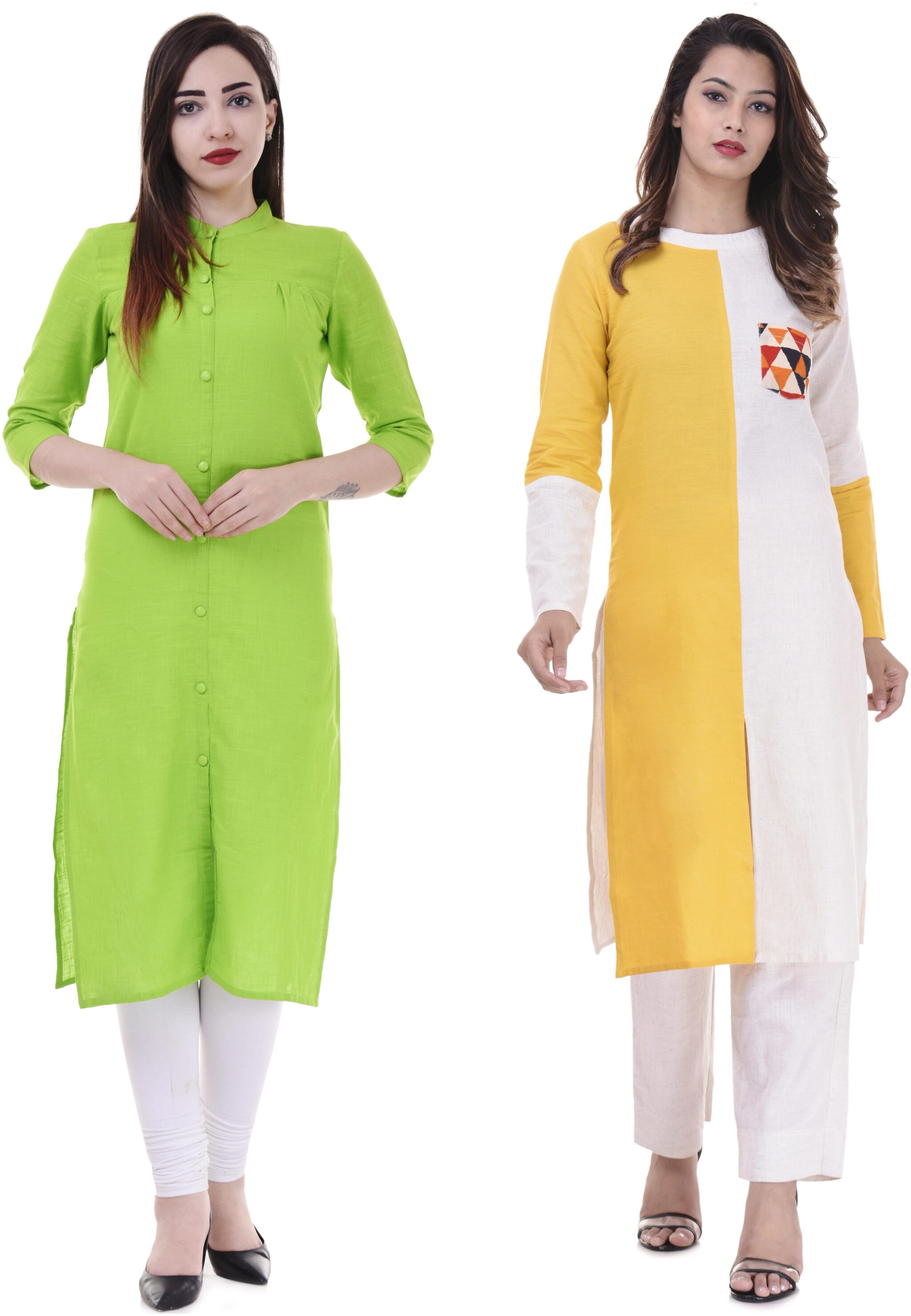 

HOLLYBLUE Women Multi Solid Straight Kurta