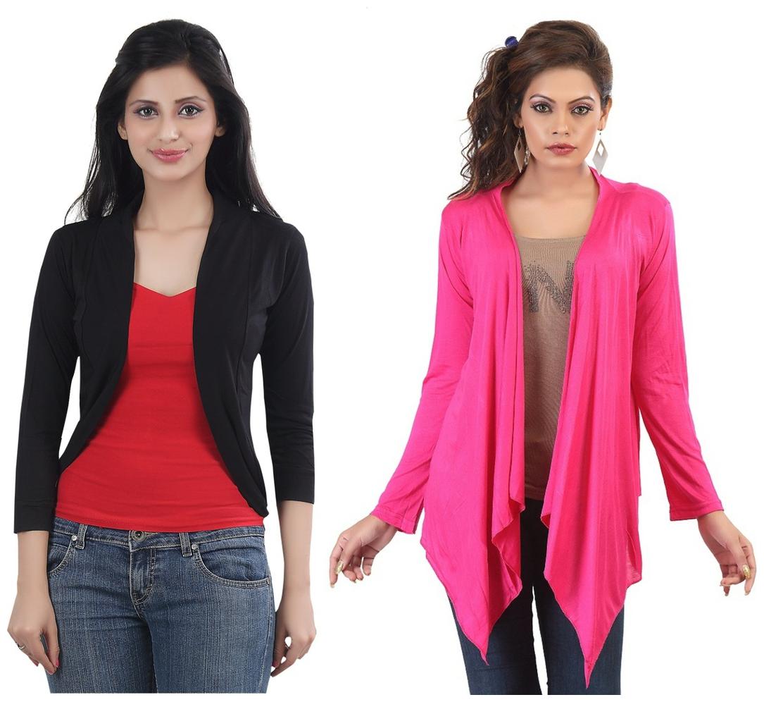 

Combo of Rani Long Black Short Shrugs