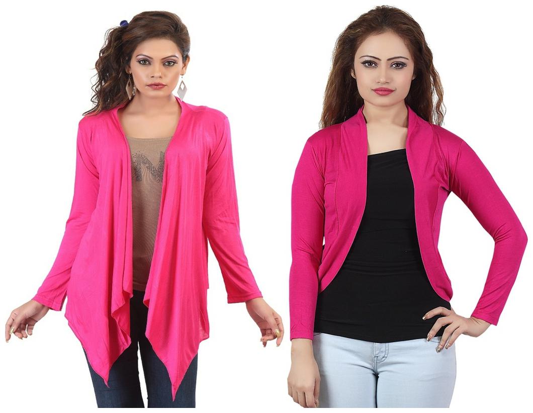 

Combo of Rani Long Rani Short Shrugs