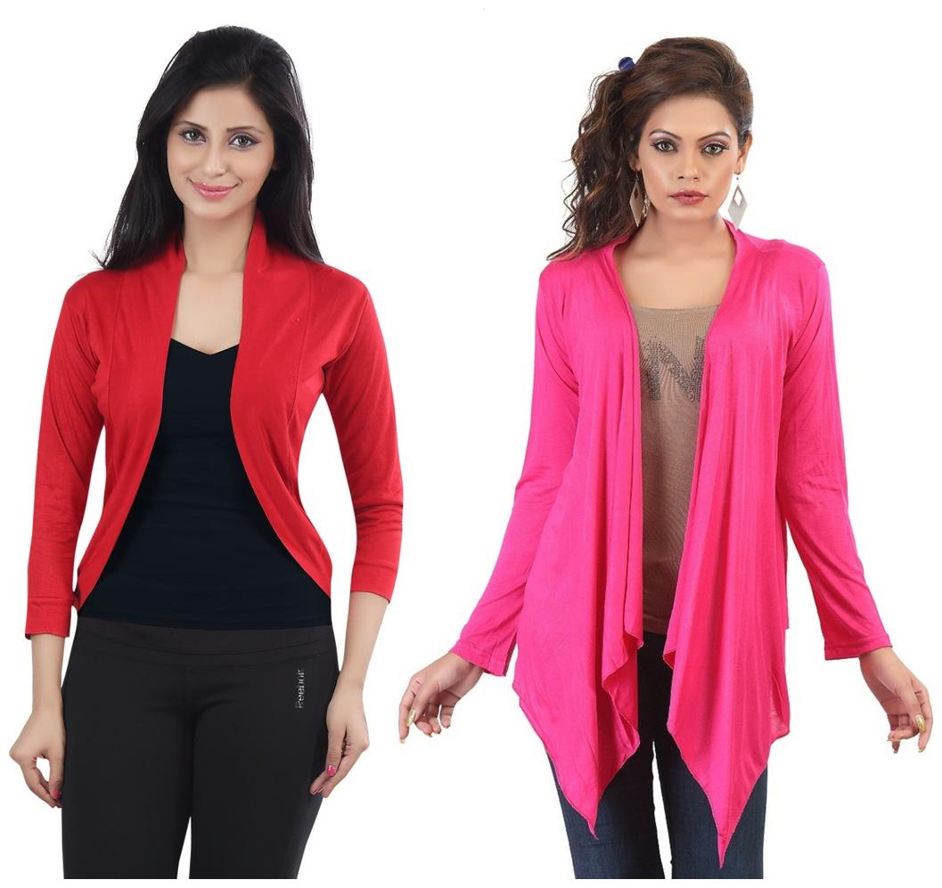 

Combo of Rani Long Red Short Shrugs