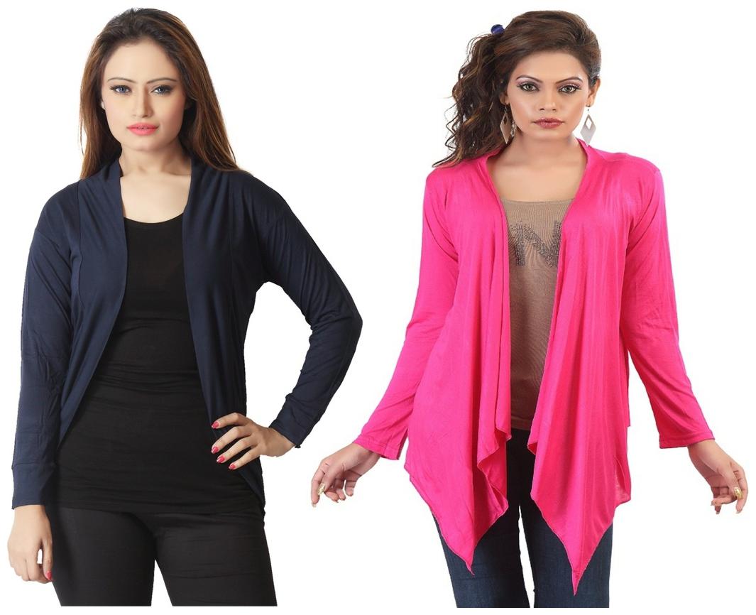 

Combo of Rani Long Navy Blue Short Shrugs