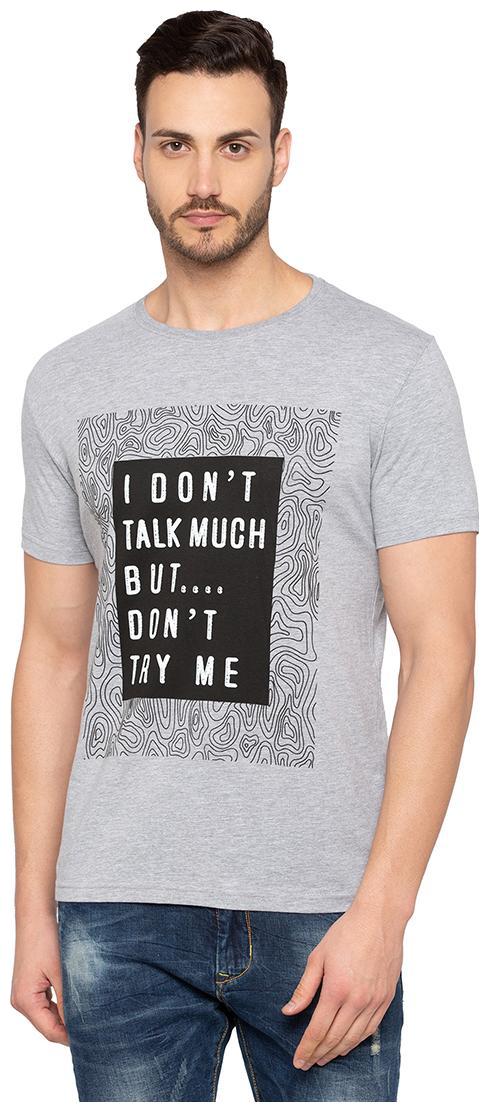 

Status Quo Men Grey Slim fit Cotton Round neck T-Shirt - Pack Of 1