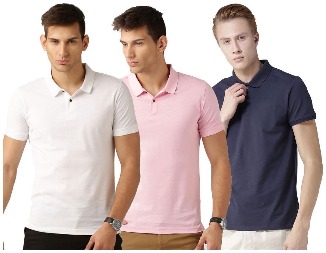 

Concepts Cotton Blend Polo Tshirt--Pack Of 3